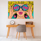 Paintings women faces wall art paintings on canvas, home wall decor, canvas painting, bright wall art, wall hanging decor