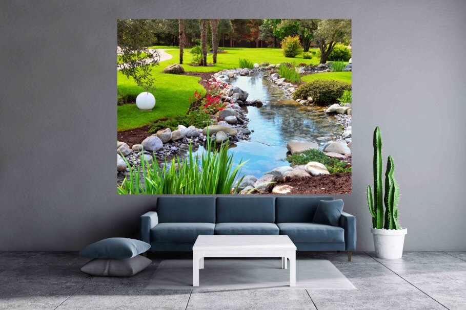 Print wall art Nature painting Forest wall art paintings on canvas home wall decor wood wall art extra large wall art