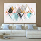 Geometric wall art Abstract wall art paintings on canvas Home wall decor Canvas painting Huge wall art Multi panel wall art