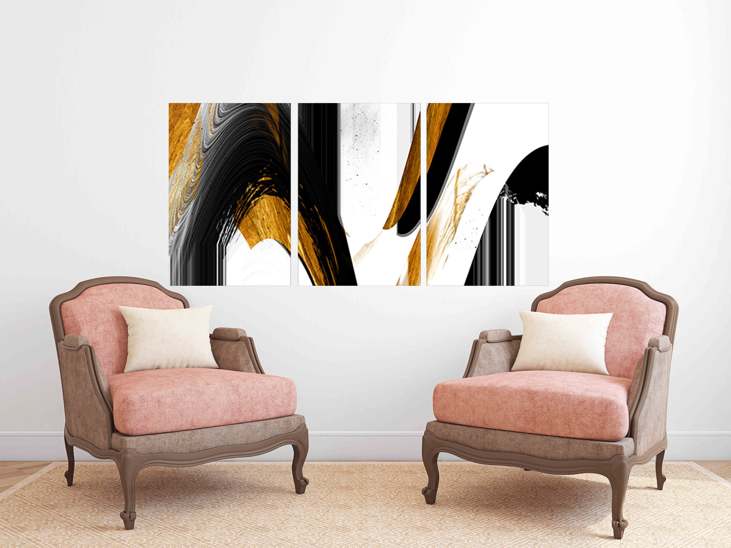 Abstract art print Modern abstract art Multi panel canvas room wall decor Abstract wall art Abstract painting Extra large wall art