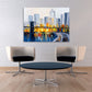 Brooklyn bridge print New york city extra large multi panel wall art American bridge home wall decor framed art print canvas oil painting