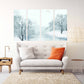 Winter wonderland Wake forest Modern abstract Canvas painting Original wall art print on canvas unique gift Wall decor