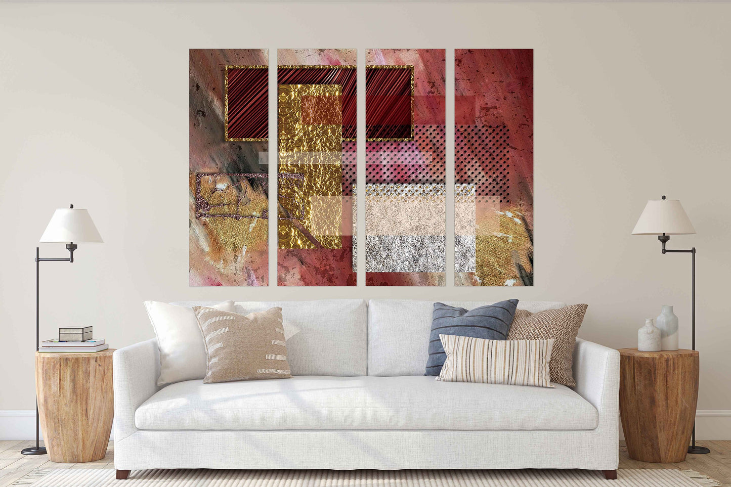 Modern abstract art 3 piece frame canvas Multi panel canvas Wall art Canvas painting Abstract wall art Home wall decor