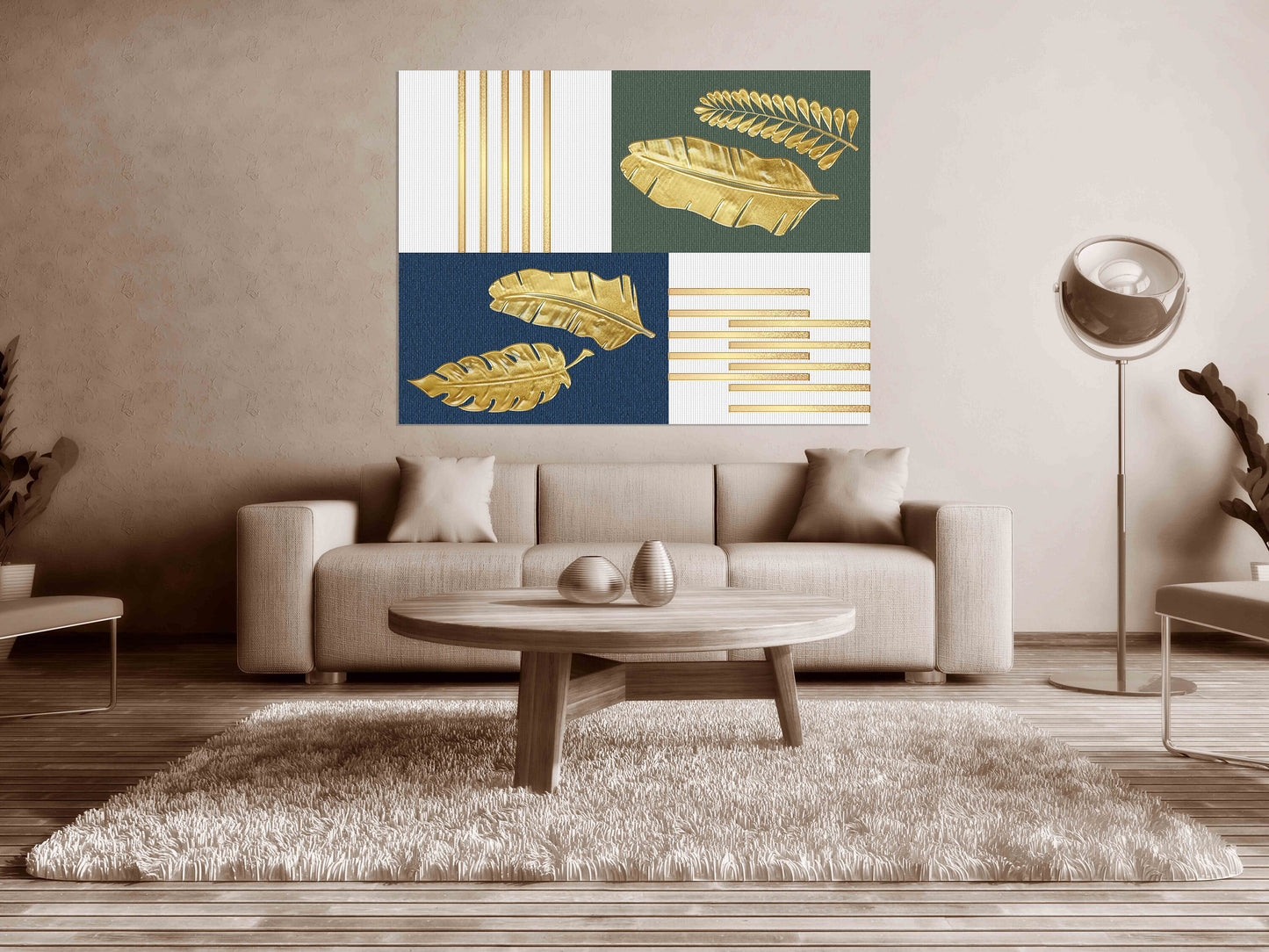 Herb prints wall art Dried palm leaves Abstract wall art Home wall decor Modern abstract art 3 piece wall art Feathers of style