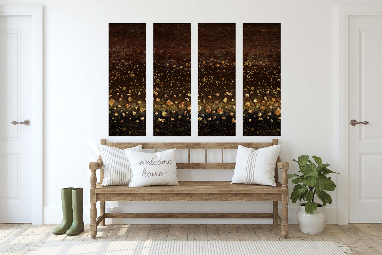 Modern abstract art Abstract expressionist painting Abstract wall art Home wall decor 3 piece frame canvas Canvas painting