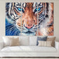 Tiger wall art print Trendy room wall decor framed canvas painting Сontemporary wild animal for bedroom living room kitchen wall art