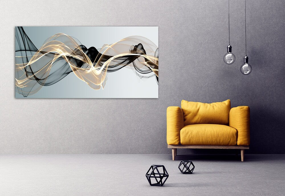 Modern abstract art Black and white art Multi panel canvas room wall decor Abstract wall art Abstract painting Extra large wall art