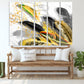 Feather wall art, feather wall decor, abstract contemporary print canvas paintings, extra large modern wall art, calm horizontal art