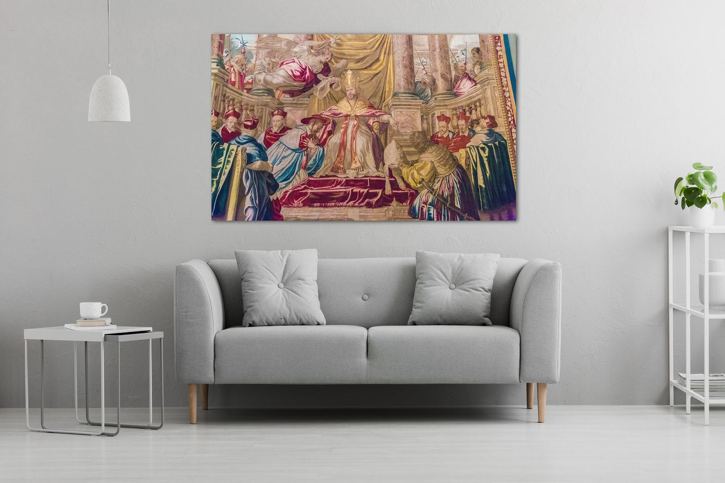 Vatican museum in Rome canvas painting, ancient rome wall art, religious wall decor, religious gifts