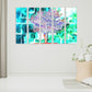 Tree canvas wall art, modern abstract wall art, horizontal canvas print, huge painting, multi panel wall art