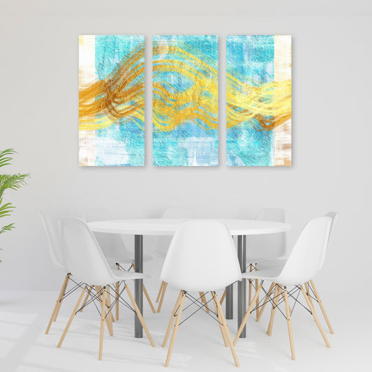 Abstract canvas wall art Modern neutral painting Abstract art print Extra large wall art Multi panel wall art Bathroom wall decor