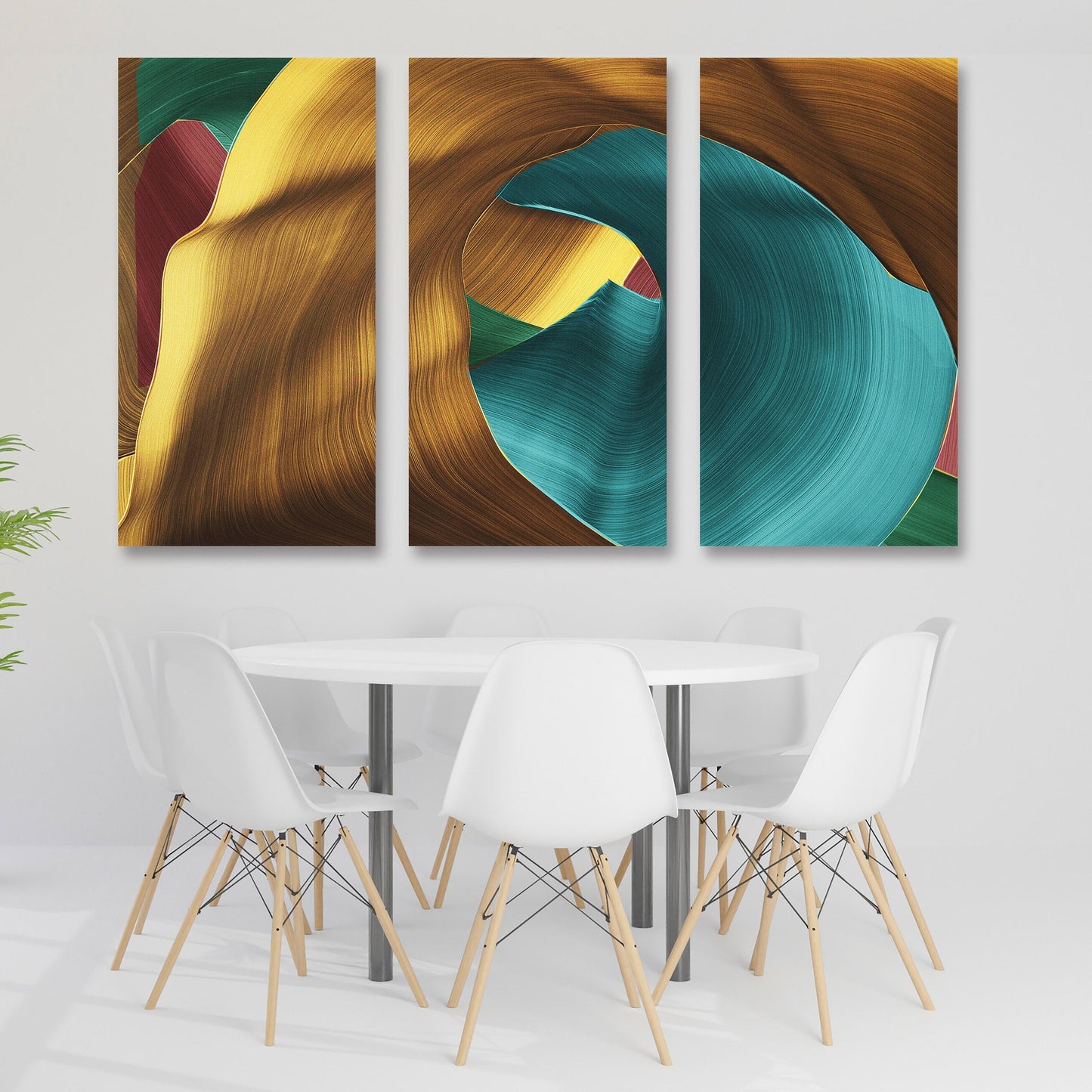 Creative wall art Abstract wall art, neutral gallery wall, trendy canvas painting, modern wall art, multi panel wall art