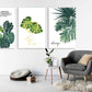 Tropical wall art paintings on canvas, home wall decor, printable wall art set of 3, monstera art custom canvas, botanical wall art