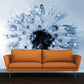 Floral wallpaper Peel and stick wallpaper Photo wallpaper Textured wallpaper adhesive wallpaper Botanical removable wallpaper blue wallpaper