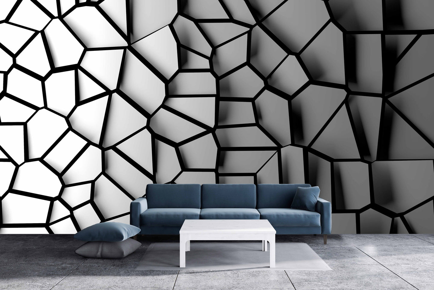 Abstract wallpaper Peel and stick wallpaper Photo wallpaper Textured wallpaper black wallpapers geometric wallpaper 3d wall mural