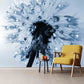 Floral wallpaper Peel and stick wallpaper Photo wallpaper Textured wallpaper adhesive wallpaper Botanical removable wallpaper blue wallpaper