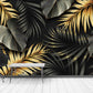 Tropical Leaf Removable Textured fabric peel and stick wallpaper modern vinyl wall mural living room wall decor bedroom covering decoration