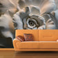 Rose wall art Flowers wallpaper Floral Peel and stick wallpaper Textured wallpaper adhesive wallpaper Botanical removable wallpaper