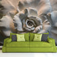 Rose wall art Flowers wallpaper Floral Peel and stick wallpaper Textured wallpaper adhesive wallpaper Botanical removable wallpaper