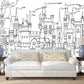 Nursery girl wallpaper Removable wallpaper Textured wallpaper nursery wallpaper vinyl wallpaper modern wallpaper wall print