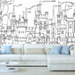 Nursery girl wallpaper Removable wallpaper Textured wallpaper nursery wallpaper vinyl wallpaper modern wallpaper wall print