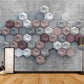Loft ideas Geometric wallpaper Temporary wallpaper 3d wall mural Abstract wallpaper Peel and stick wallpaper Self adhesive mural