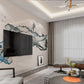 Japanese asian wall art print Minimalist Bedroom wall decor Abstract Peel and stick removable temporary wallpaper self afhesive mural