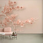 Chinoiserie wallpaper Sakura blossoms Japanese wall art Flowers wall mural prints Peel&stick wallpaper Asian wall art Botanical removable