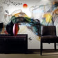 Abstract wallpaper Temporary wallpaper 3d wall mural Abstract wallpaper Peel and stick wallpaper Self adhesive mural removable wallpaper