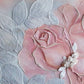 Rose wall art Flowers wallpaper Floral Peel and stick wallpaper Textured wallpaper adhesive wallpaper Botanical removable wallpaper