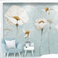 Peel and stick Flower wallpaper Murals for girls Home wall decor Botanical removable Flower wall sticker Herb prints wall art