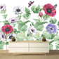 Flowers wall mural Floral Peel and stick Photo Textured adhesive wallpaper Botanical removable wallpaper wall covering