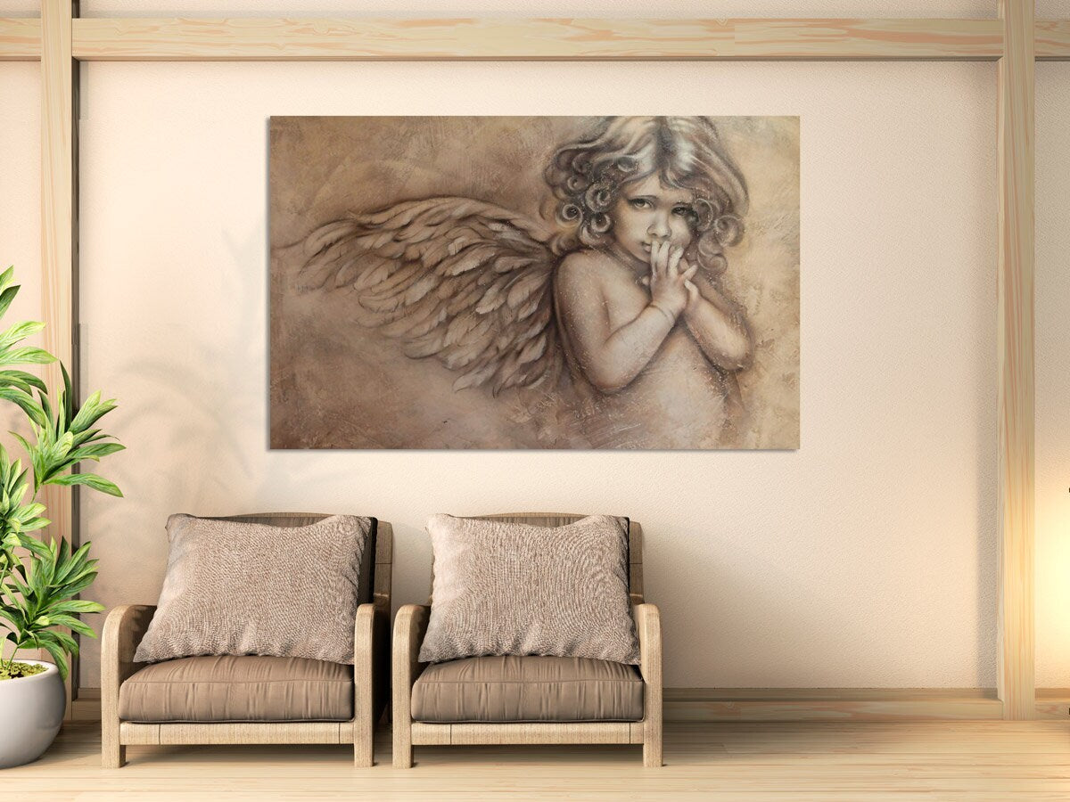 Angel wall art paintings on canvas religious wall art home wall decor bedroom wall decor printable wall art multi panel wall art