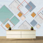 Geometric peel and stick wallpaper mural abstract, marble wallpaper, giant wall mural for living room, bedroom, kitchen.