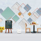 Geometric peel and stick wallpaper mural abstract, marble wallpaper, giant wall mural for living room, bedroom, kitchen.