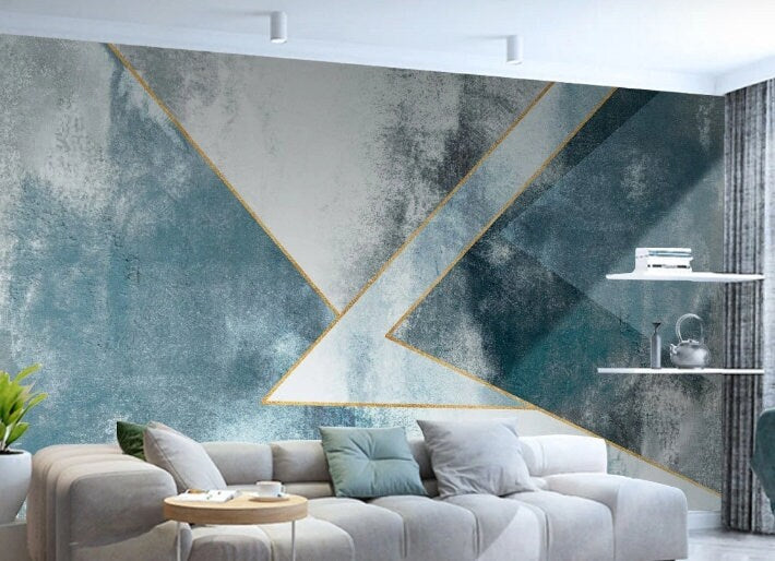 Geometric wallpaper 3d wall mural Abstract wallpaper Peel and stick wallpaper Photo wallpaper kitchen wallpaper removable wallpaper