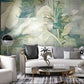 Tropical leaf wallpaper peel and stick wall mural, vinyl wallpaper, modern botanical wallpaper, banana leaf mural