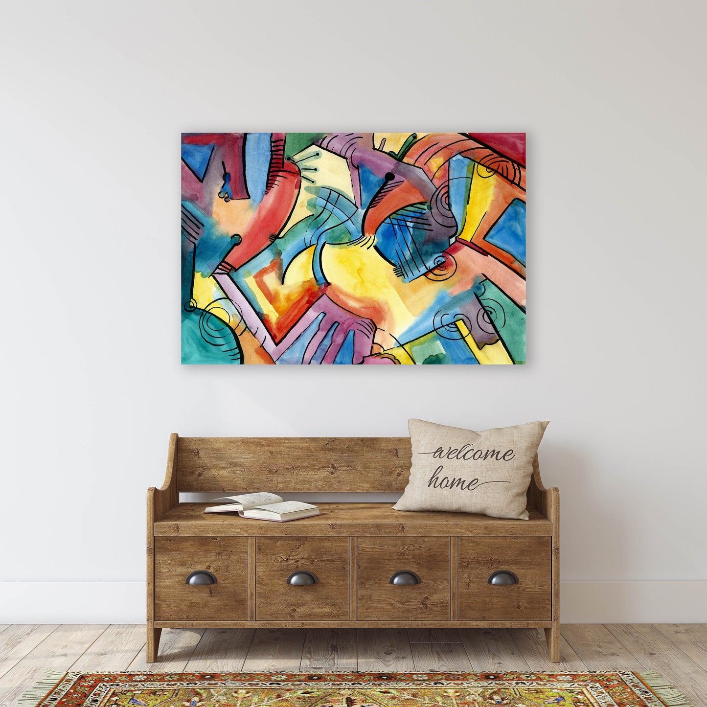 Modern abstract art, abstract wall art paintings on canvas, home wall decor, canvas painting, abstract canvas, multi panel wall art