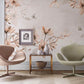 Magnolia wallpaper peel and stick wall mural, floral self adhesive wallpaper, flower wall decals, botanical removable wallpaper