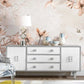Magnolia wallpaper peel and stick wall mural, floral self adhesive wallpaper, flower wall decals, botanical removable wallpaper