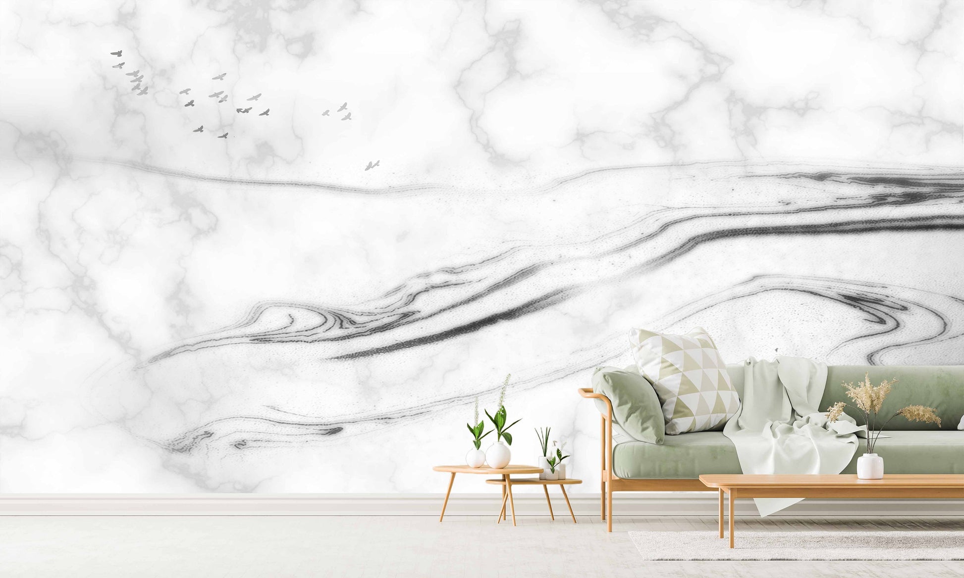 Large marble self adhesive wallpaper, abstract peel and stick wall mural, modern removable canvas wallpaper mural, accentual gray wall decal