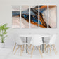 Abstract multi panel canvas wall art, large marble artwork, trendy wall hanging decor, modern 3 piece wall art, printable designer artwork