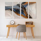 Abstract multi panel canvas wall art, large marble artwork, trendy wall hanging decor, modern 3 piece wall art, printable designer artwork